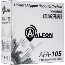 Alfon AFA-105 13CM 20W Trafolu Sıvaüstü Alçıpan Hoparlör