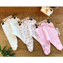 3'lü Penye Bebek Pijama Takım Aslan Pembe Kahverengi