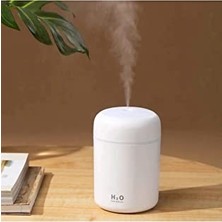 H2O Humidifier 300 ml Ulrasonik Hava Nemlendirici Buhar Makinesi ve Aroma Difüzörü H2O