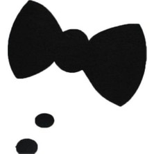 Dantelux 3 Adet Siyah Keçe Damat Papyonu 1713-3ADET