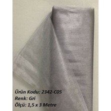 Dantelux Bohça Süsleme Tülü (1,5 x  3 Metre) 2342-C05 Gri
