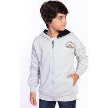 Toontoy Kids Toontoy Erkek Çocuk Baskılı Kapşonlu Hırka