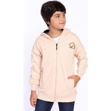 Toontoy Kids Toontoy Erkek Çocuk Baskılı Kapşonlu Hırka