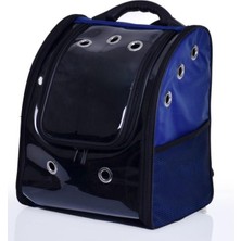 Ozcmax  Kedi Köpek Taşıma Sırt Çantası Astronot Çanta - Lacivert