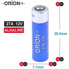 Orion 27A 12V Alkalin Pil