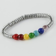 Feryal 7'li Doğaltaş Çakra Bileklik