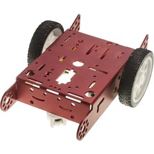 Motorobit 2WD Mbot Alüminyum Araç Kiti - Kırmızı (Motor ve Tekerlek Dahil)
