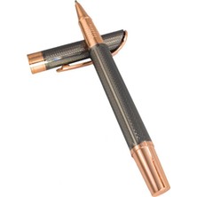 Pigado İsme Özel Kutulu Rose Füme Kapaklı Metal Roller Kalem