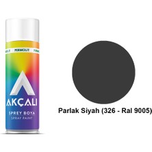 Akçalı Sprey Boya Parlak Siyah 400 ml