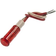 Motorobit Kırmızı 9mm Pano Işığı 220V Neon Lamba