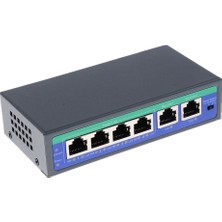 Prettyia 6ports Enjektör Gücü Ethernet Poe Anahtarı 4,5 + / 7,8- Destek 12 V 24 V 48V