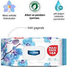 Deep Fresh Maxi Pack Islak Mendil Orkide 144 Yaprak