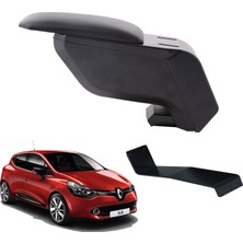 3 Tıkla Renault Clio 4 Hb 2014 Delmesiz Çelik Ayaklı Siyah Kolçak Kol Dayama