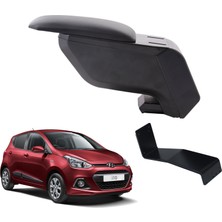 3 Tıkla Hyundai I10 2017 Delmesiz Çelik Ayaklı Siyah Kolçak Kol Dayama