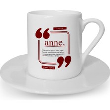 Kişiye Özel Anne Türk Kahvesi Fincanı - 4