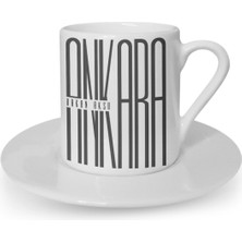 Kişiye Özel Ankara Tasarımlı Türk Kahvesi Fincanı - 1