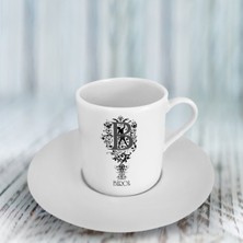 BK Kişiye Özel B Harfli Türk Kahvesi Fincanı (Model 1)