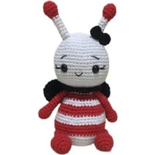 Oyuncak Park Kırmızı Miniş Arı Uyku Arkadaşı Amigurumi Organik Oyuncak