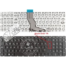 Afila Hp Pavilion 15-AB220NT, 15-AK002NT Klavye (Siyah Tr) Büyük Enter