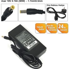 Afila Acer Aspire ES1-531-C1ND Notebook Adaptör 19V 4.74A - 1.7mm5.5mm