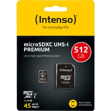 Intenso 3423493 Uhs-I 512GB Sdxc Micro Sd Kart