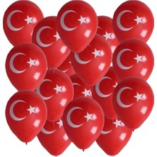 Partipan Ay Yıldız Baskılı Balon 100 Adet