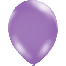 Partipan Metalik Balon Lila 10 Adet