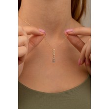 Gençtaş Kuyumculuk 14 Ayar Altın Baget Pars Kolye