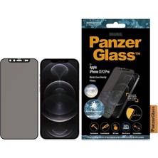 Panzerglass iPhone 12 Pro Case Friendly Privacy Black Ekran Koruyucu