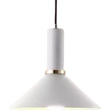 Rys Tasarım Rys Retro Metal Beyaz Dekoratif Rustik Kafe Mutfak Sarkıt Avize Çap 30 cm