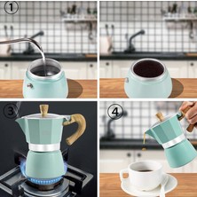 Cafe Avm Espresso Moka Pot 6 Cup Ahşap