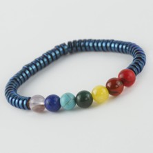 Feryal 7'li Doğaltaş Çakra Bileklik