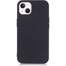 Case World Caseworld Apple Apple iPhone  13 Kapak Içi Kadife Lansman Lux Silikon Kılıf - Siyah