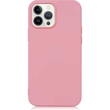 Case World Caseworld Apple iPhone 13 Pro Kapak Içi Kadife Lansman Lux Silikon Kılıf - Pembe