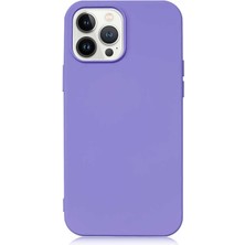 Case World Caseworld Apple iPhone 13 Pro Max Kapak Içi Kadife Lansman Lux Silikon Kılıf - Lila