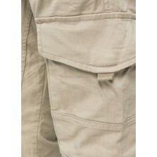Jack & Jones 12193754_Jpstpaul Jjflake Akm 542 Orta Bel Normal Kalıp Düz KremErkek Kargo Pantolon