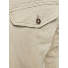 Jack & Jones 12193754_Jpstpaul Jjflake Akm 542 Orta Bel Normal Kalıp Düz KremErkek Kargo Pantolon