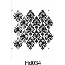 E Hobici HD-034 Duvar Dekor Stencil Şablon 40 x 40 cm