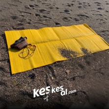 Keskesal Katlanabilir Çantalı Plastik Hasır Halı Kilim-Piknik Plaj Kamp Bahçe Outdoor,dış Mekan,mats