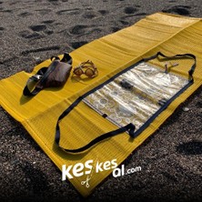 Keskesal Katlanabilir Çantalı Plastik Hasır Halı Kilim-Piknik Plaj Kamp Bahçe Outdoor,dış Mekan,mats