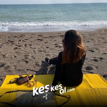 Keskesal Katlanabilir Çantalı Plastik Hasır Halı Kilim-Piknik Plaj Kamp Bahçe Outdoor,dış Mekan,mats