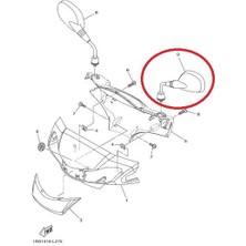 Yamaha Cygnus L Sol Ayna 4P7F6280200