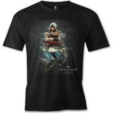 Llord T-Shirt T-Shirt Assassin's Creed 2 Siyah Erkek T-Shirt