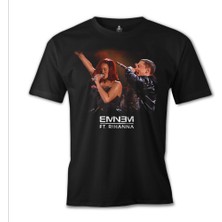 T-Shirt Eminem Ft. Rihanna Siyah Erkek Tshirt