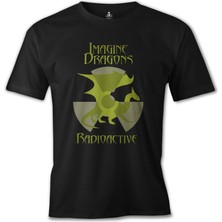 T-Shirt Imagine Dragons - Radioactive Siyah Erkek Tshirt
