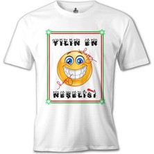 T-Shirt Yılın En Neşelisi Beyaz Erkek Tshirt