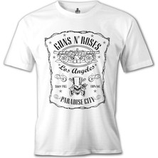 T-Shirt Guns N'roses - Paradise City Beyaz Erkek Tshirt