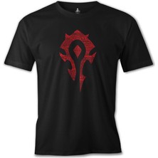 Llord T-Shirt T-Shirt World Of Warcraft - Orc Siyah Erkek T-Shirt