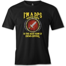T-Shirt World Of Warcraft - The Dps Siyah Erkek Tshirt