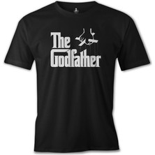 T-Shirt The Godfather - Logo Siyah Erkek Tshirt